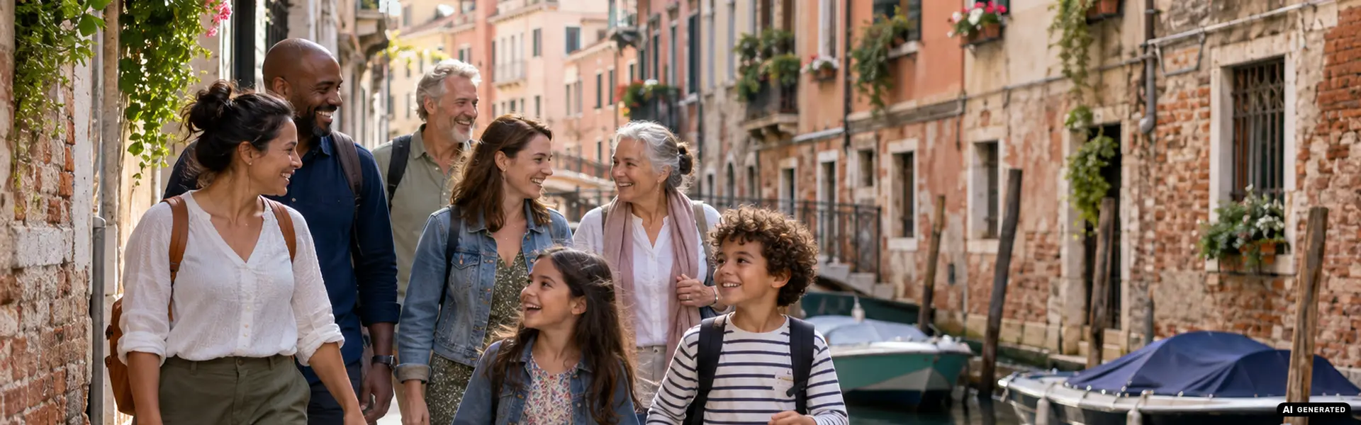 Familles et groupes : séjourner ensemble à Venise