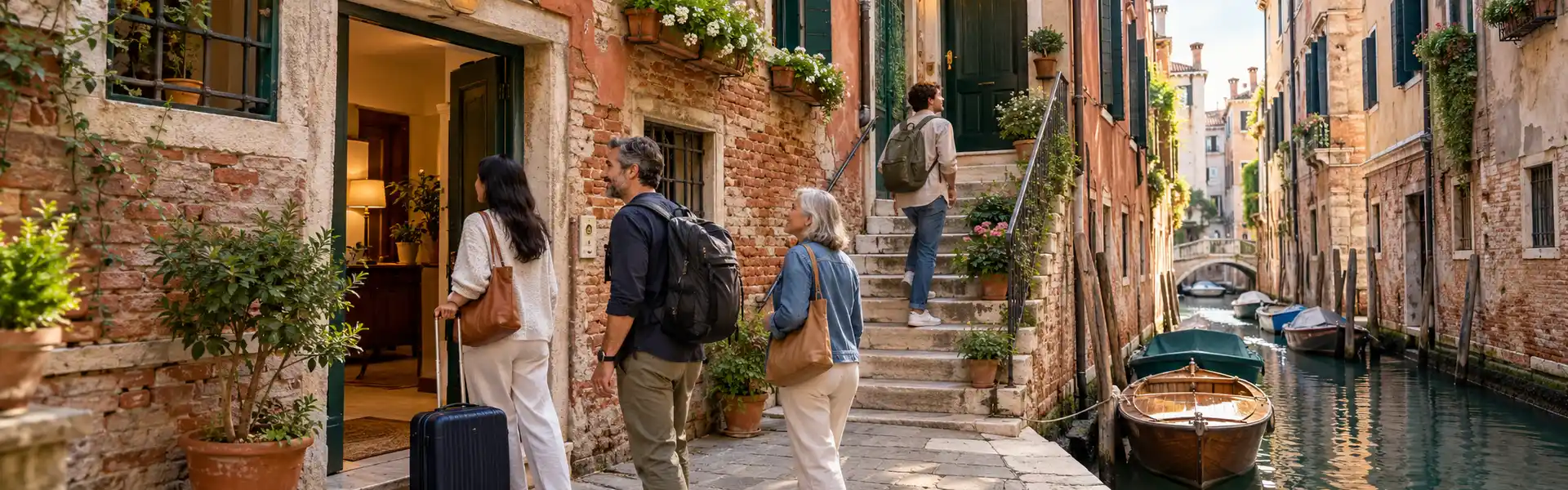 Scale e alloggi al piano terra a Venezia